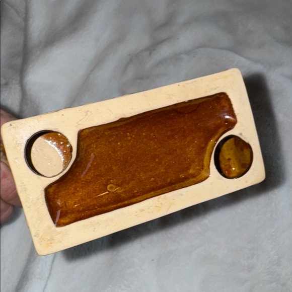 Vintage Glazed Pottery Horse Figurine: Asian-Inspired Farmhouse Decor - Picture 3 of 8